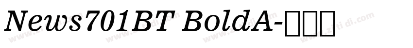 News701BT BoldA字体转换